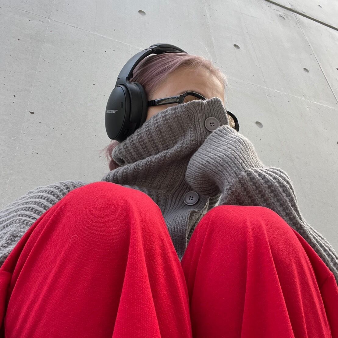 スタンドカラーボタンカーディガン_LN01967