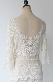 floral lacy mini dress