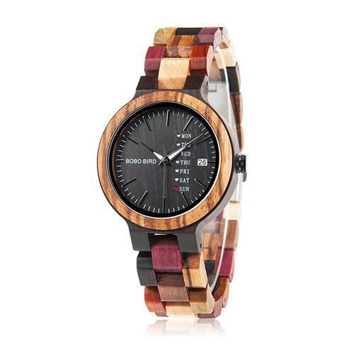 人気木製腕時計レディースMiru腕時計