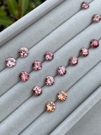 ダイヤモンドカット ブラウニッシュオレンジジルコン 6.8-6.9mm - タンザニア産