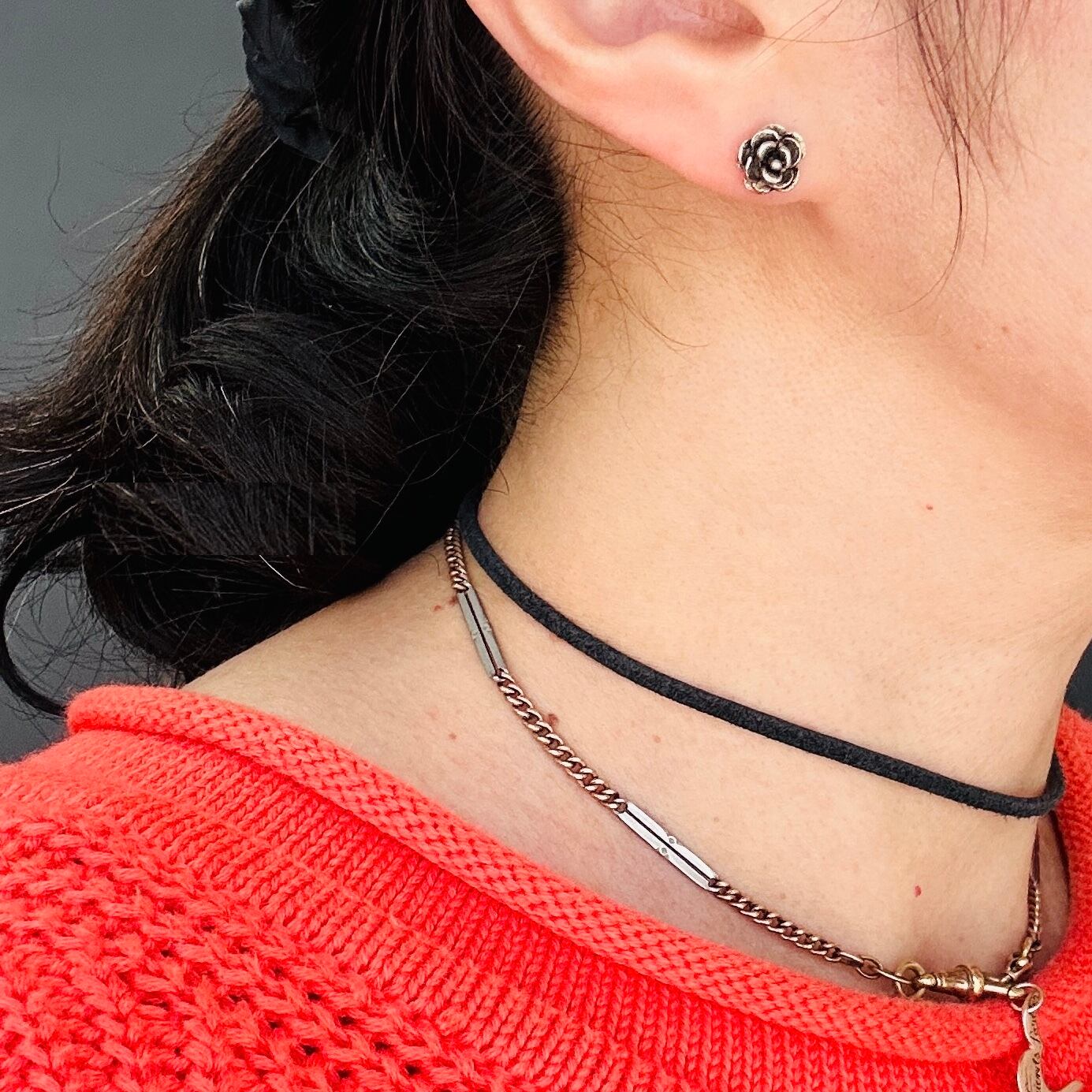 シルバー925 Roseピアス | Milo Antiques & Vintage