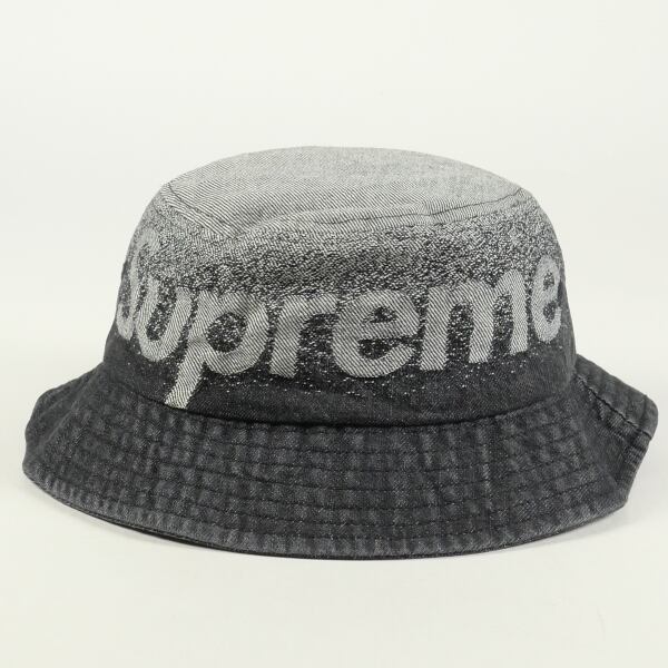 Supreme Fade Jacquard Denim Crusher  黒色