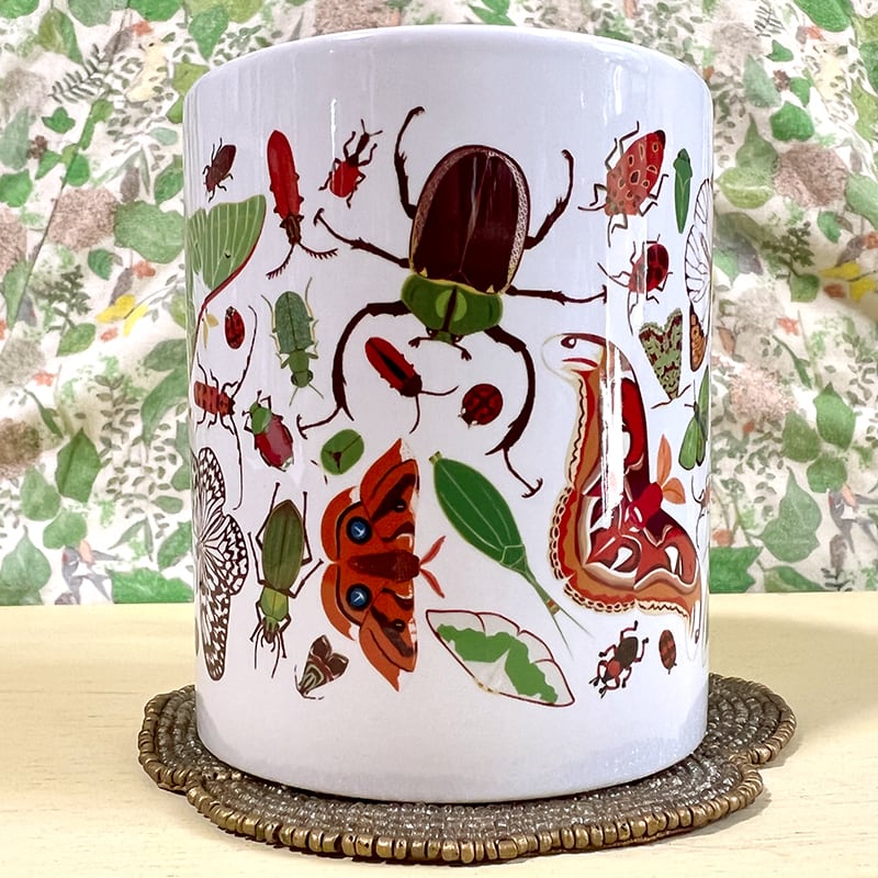 日本の昆虫マグカップ | みのじ いきもの雑貨店 カメグッズ カエルグッズ