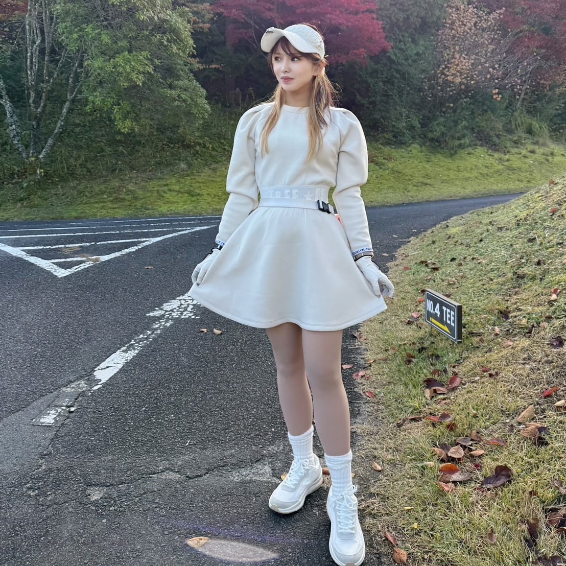 ★yoshika様着用★バックジッパーポイントパフスリーブワンピース