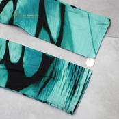 社交ダンス 衣装 スタンダード ドレス ワンピース レッスンウェア パーティドレス ESPEN SALBERG エスパンサルバーグ ブラック系 グリーン系 黒 緑 ストレッチ素材 イギリス製 社交ダンスドレス フィット感 総丈117cm シンプルデザイン エレガント 脚長効果 バルーンスカート ダンスウェア おしゃれ 高品質