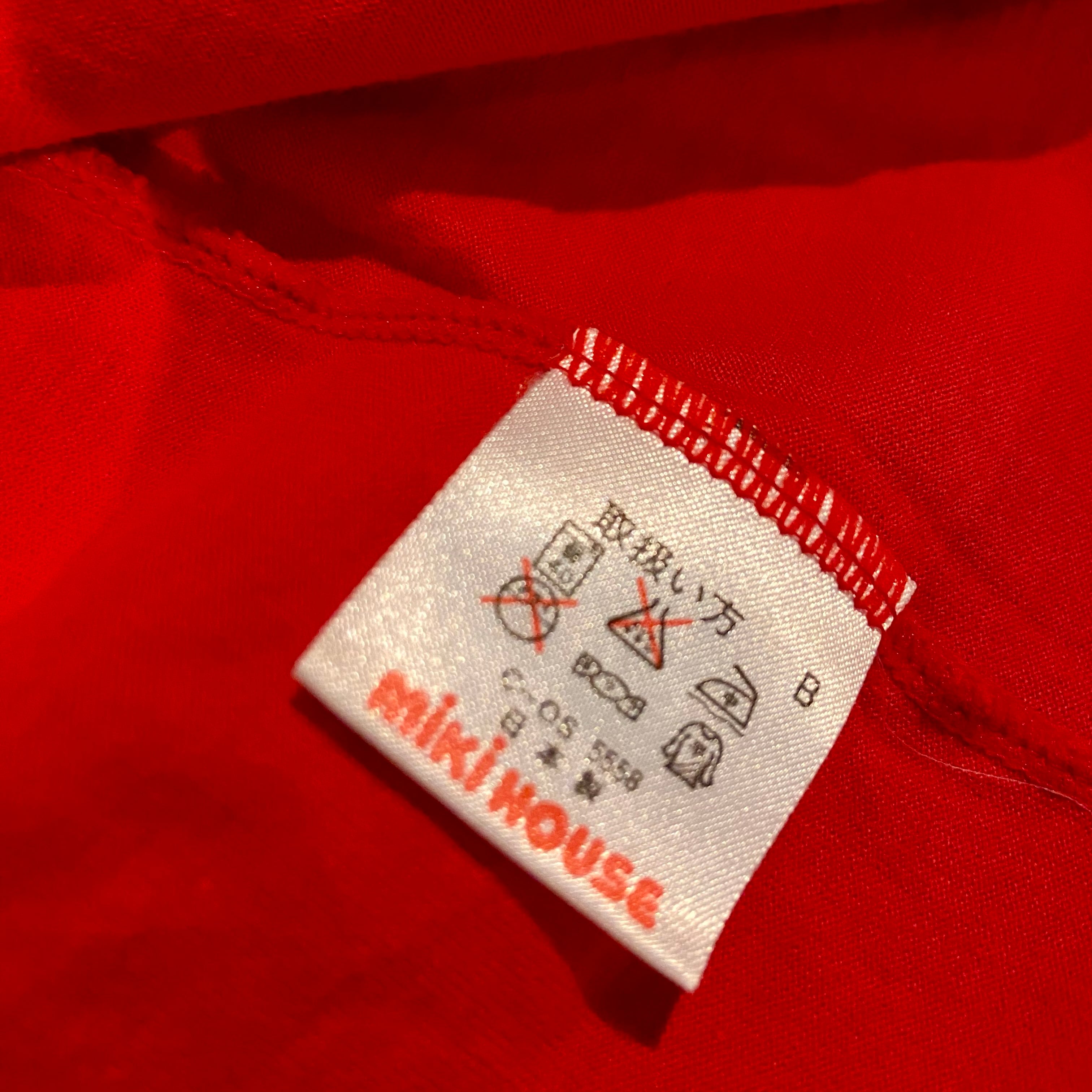 vintage 90s mikihouse ロゴTシャツ 赤 オールドミキハウス レトロ