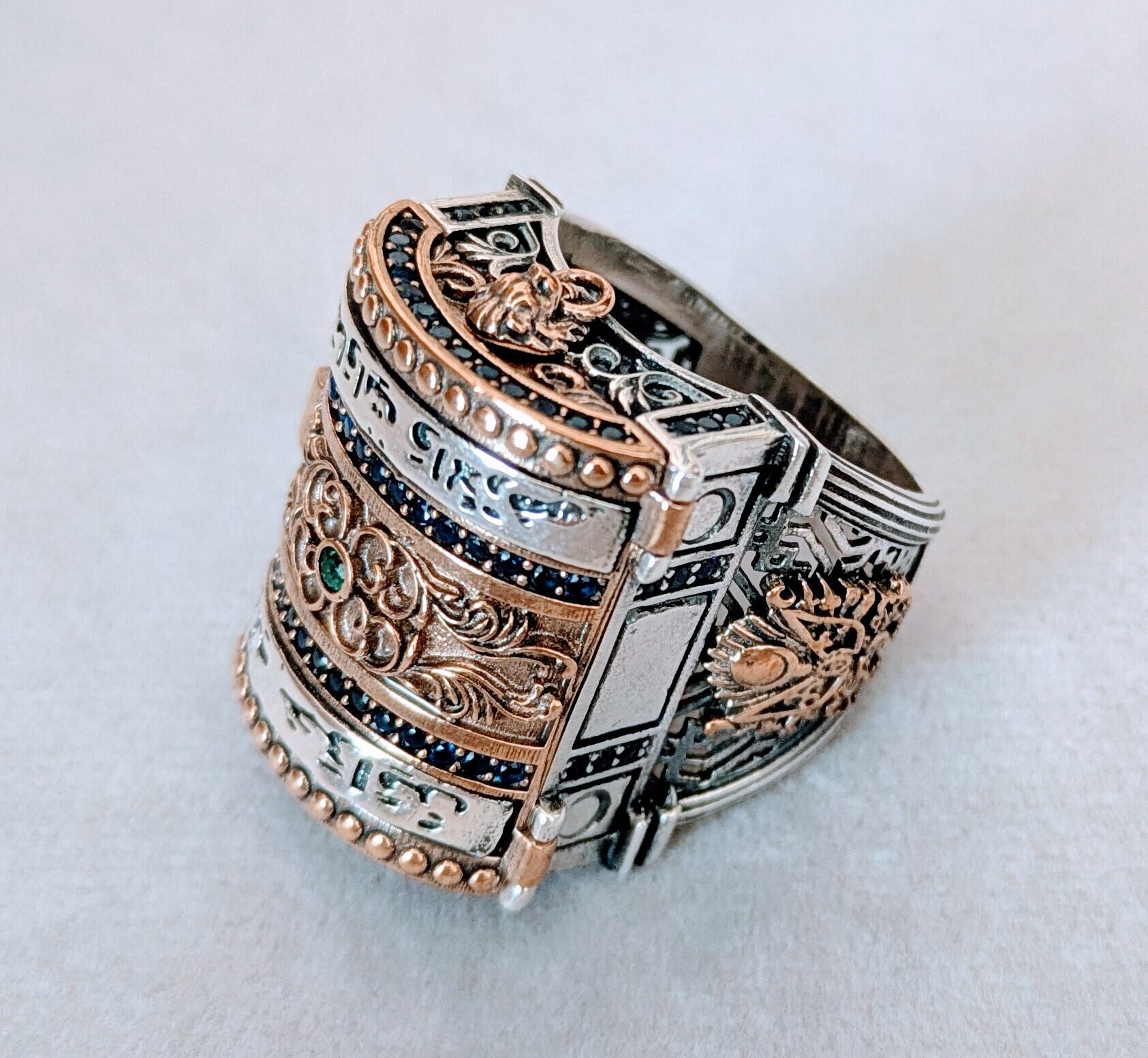 ✱NEW✱トルコ製 ハンドメイドメンズリング シルバー925 (乙女の塔) メンズ ハンドメイド リング(宝箱) 925silver | HAYAT TURKISH STYLE