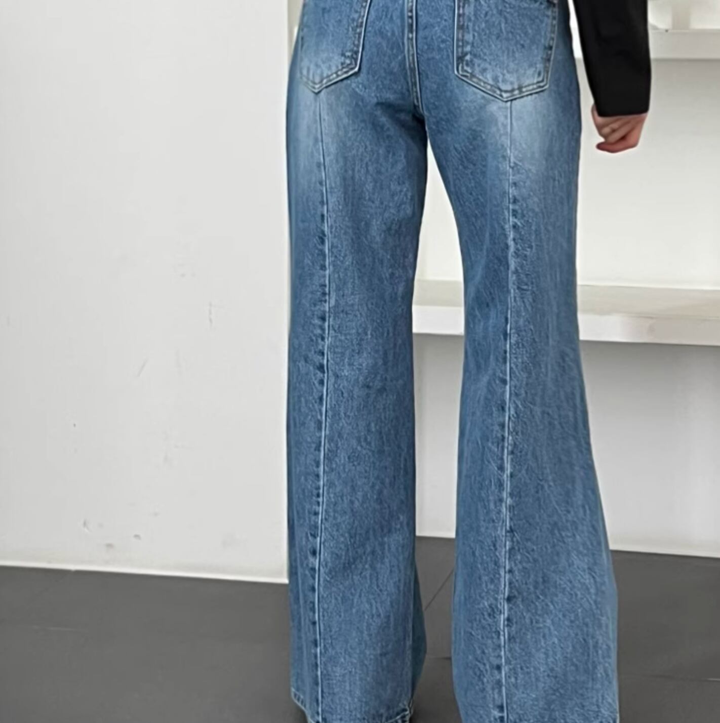 Retro Wash Western Style Jeans