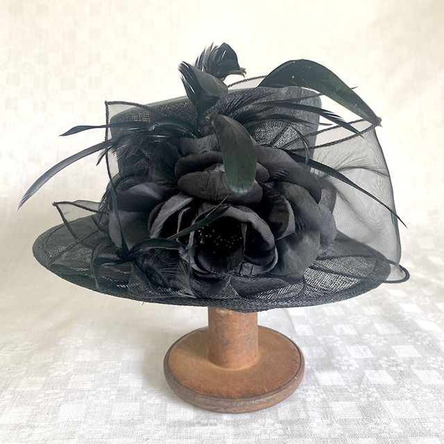 レディース帽子　夏用 つば広ハット　天然素材　リネン 12accf77