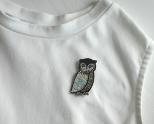 フクロウ／ Owl   ブローチ