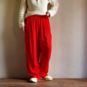 Select Item / Polyester & Rayon Color Pants / ポリレーヨン カラー パンツ