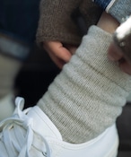 手編み機で編んだカシミヤウール靴下　(WOA-046)