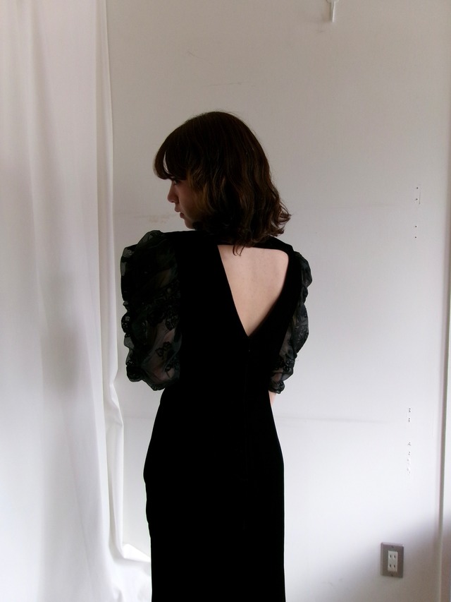 80’s Puff sleeve dress Made in U.S.A