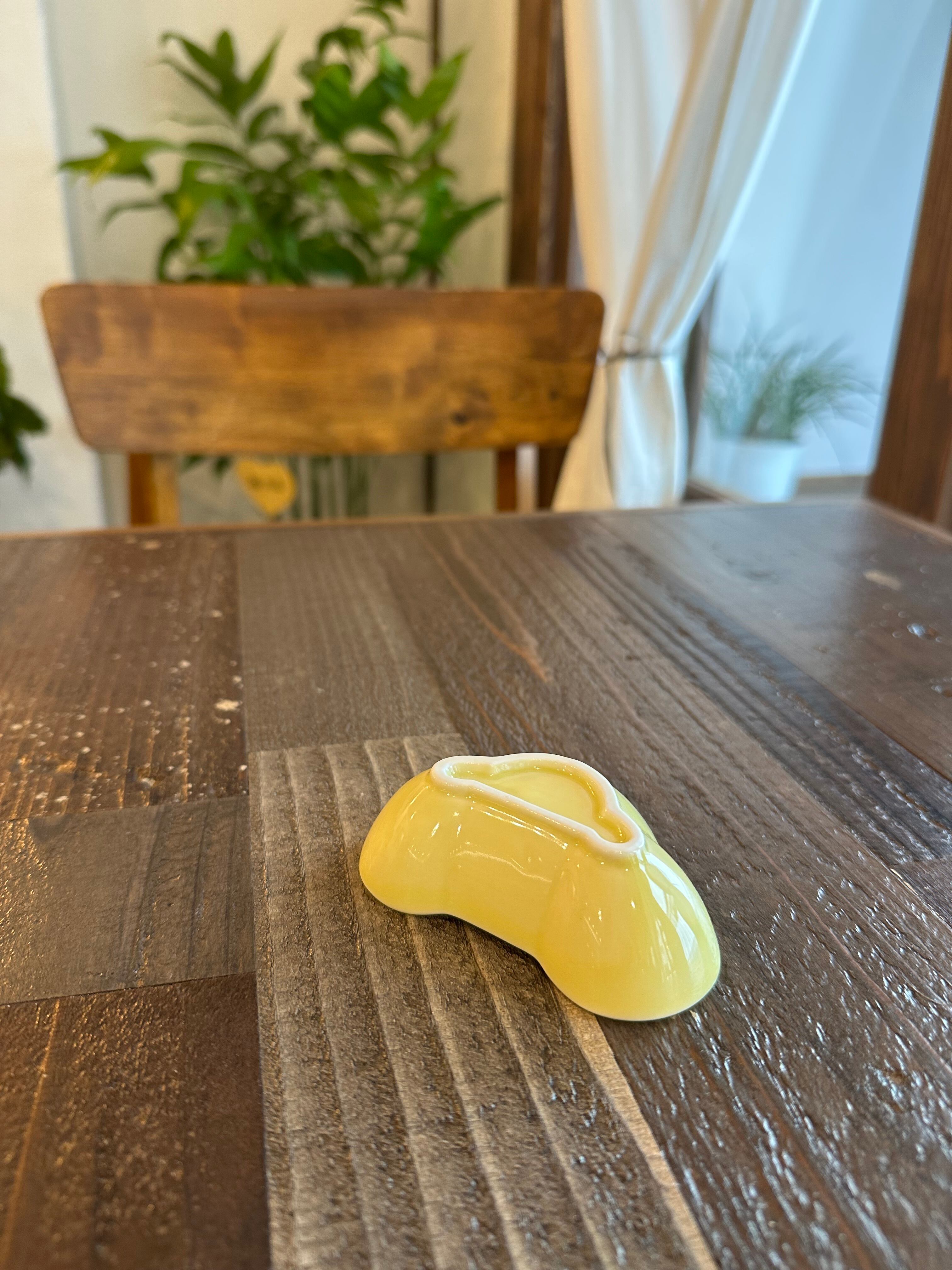 松形珍味 黄色 豆鉢 | 陶器屋カフェつむぎ produced by 松屋陶器