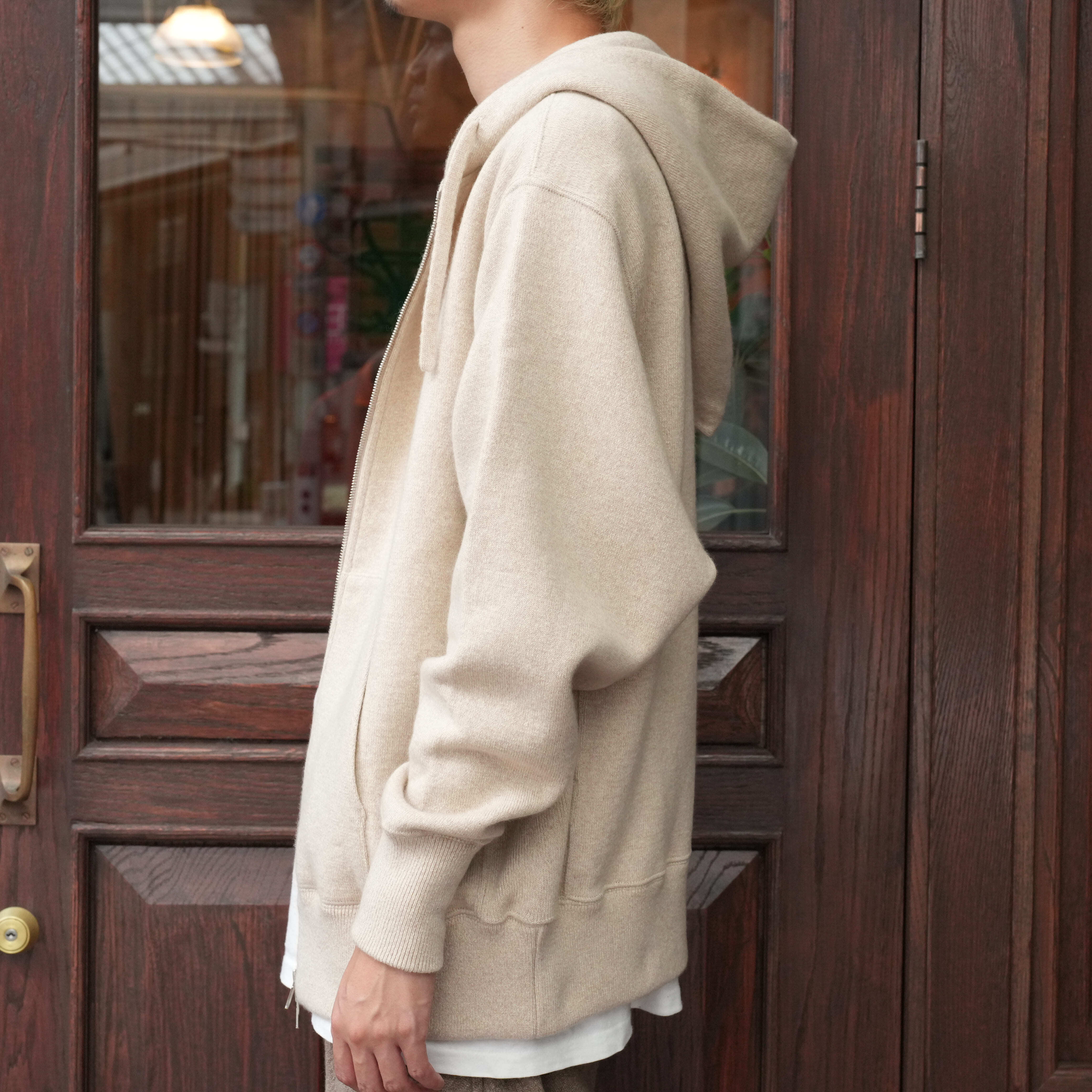 25aw HERILL GCtwist Zip-up Hooded ナチュラル HERILL(へリル)25AW 