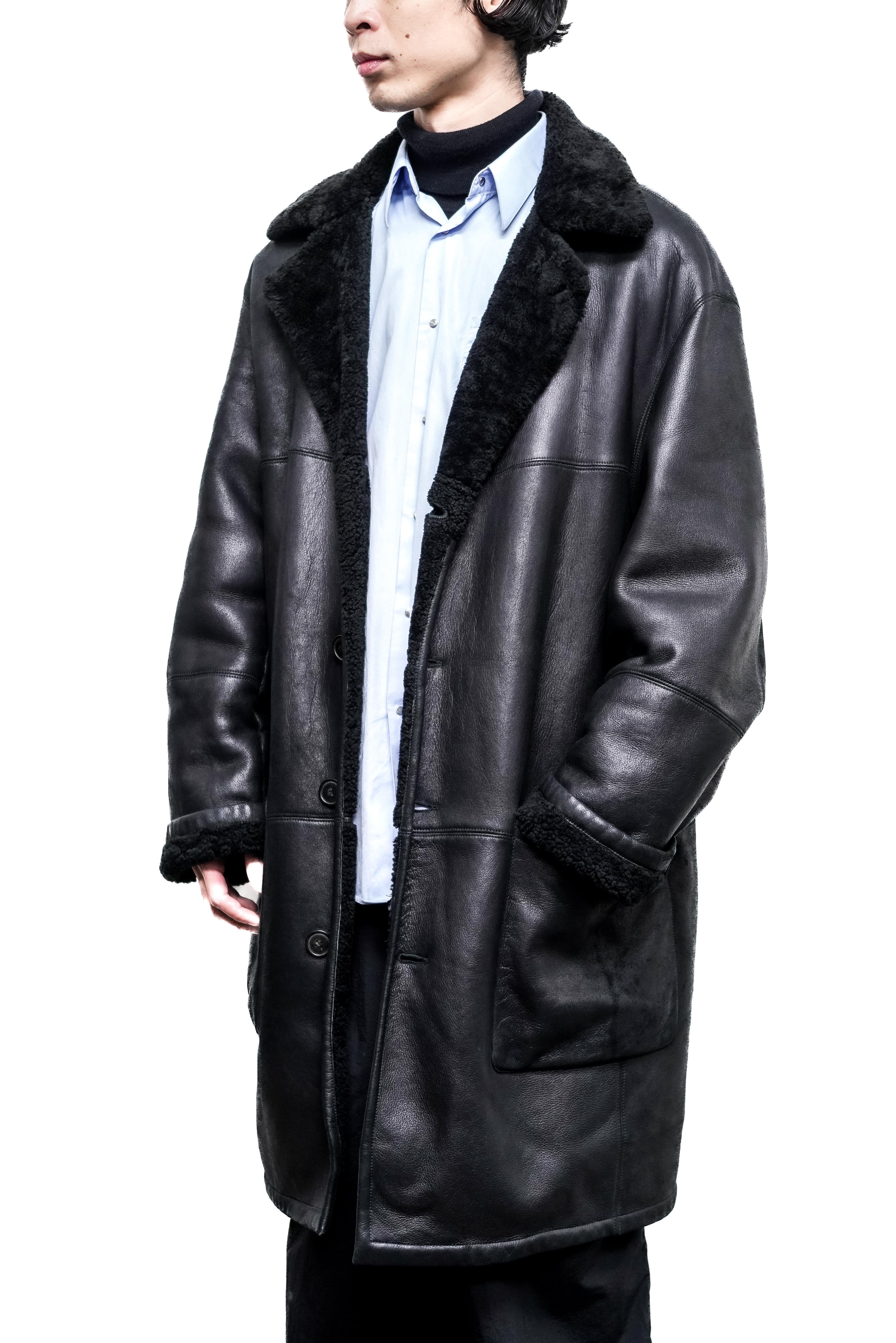 GENUINE LAMB SKIN biGL レザーコート Magine（マージン） 革ジャン ライダース LAMB LEATHER CAR COAT