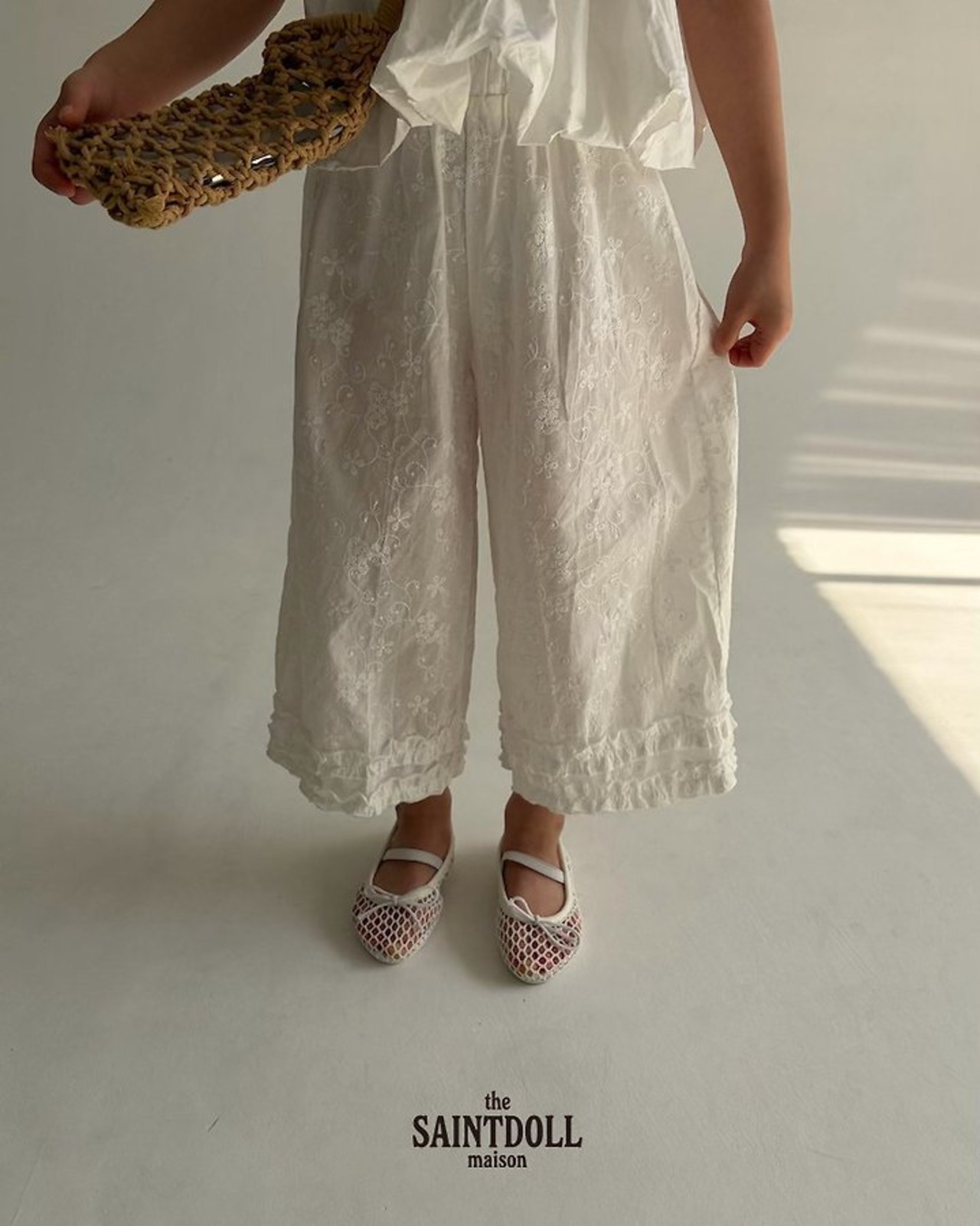 [SAINTDOLL] Lace Wide Pants / [세인트돌] 레이스와이드팬츠