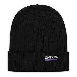 'ONE ON.' KNIT CAP (BK)