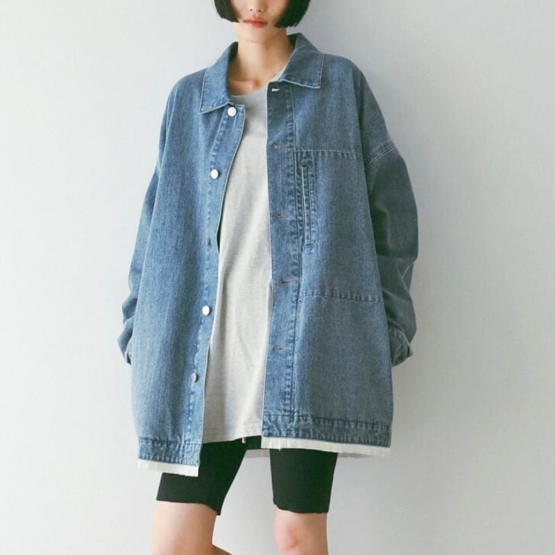 【 anuke 】Denim Work Jacket