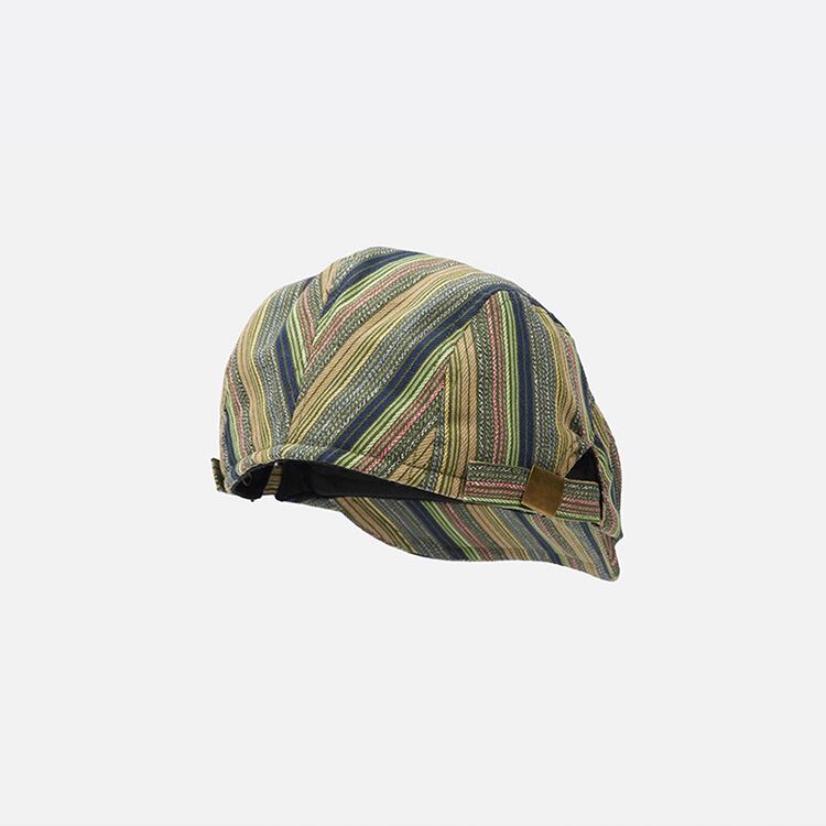 ★MIXED COLOR STRIPED HUNTING HAT　　　A0828