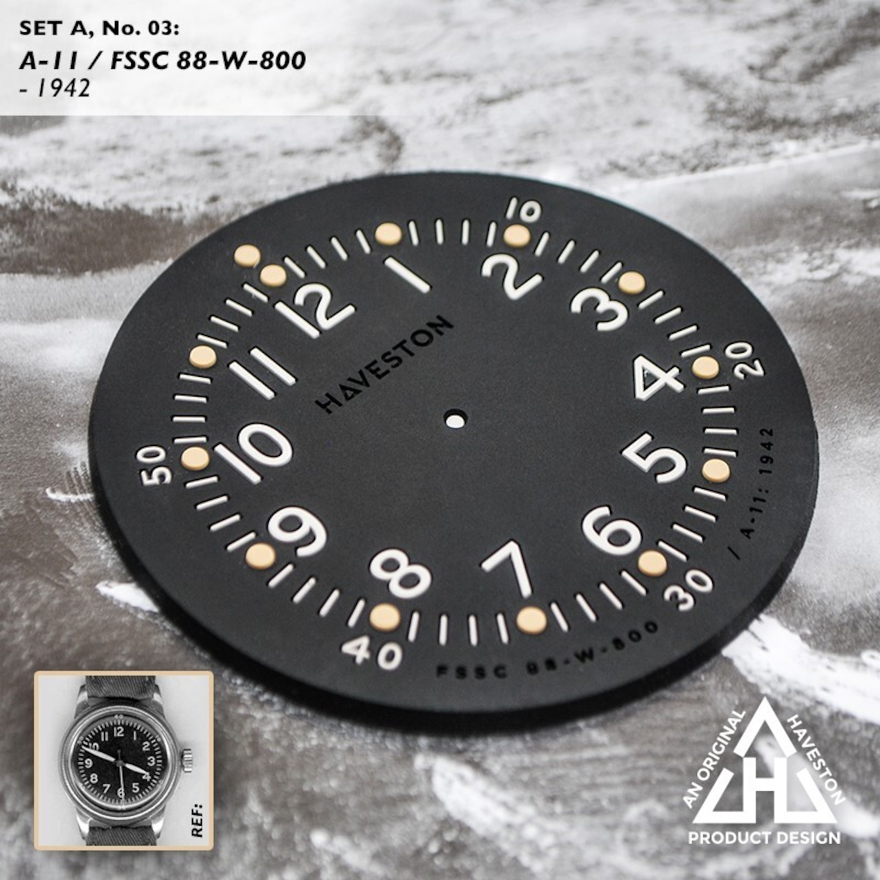 HAVESTON  SET-A THE SERVICE DIAL COASTER: x4  コースター4点セット