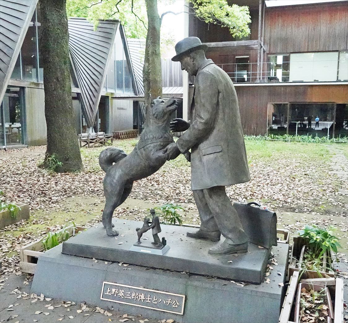 上野英三郎博士とハチ公像 （卓上版） | ハチ公と上野博士グッズ