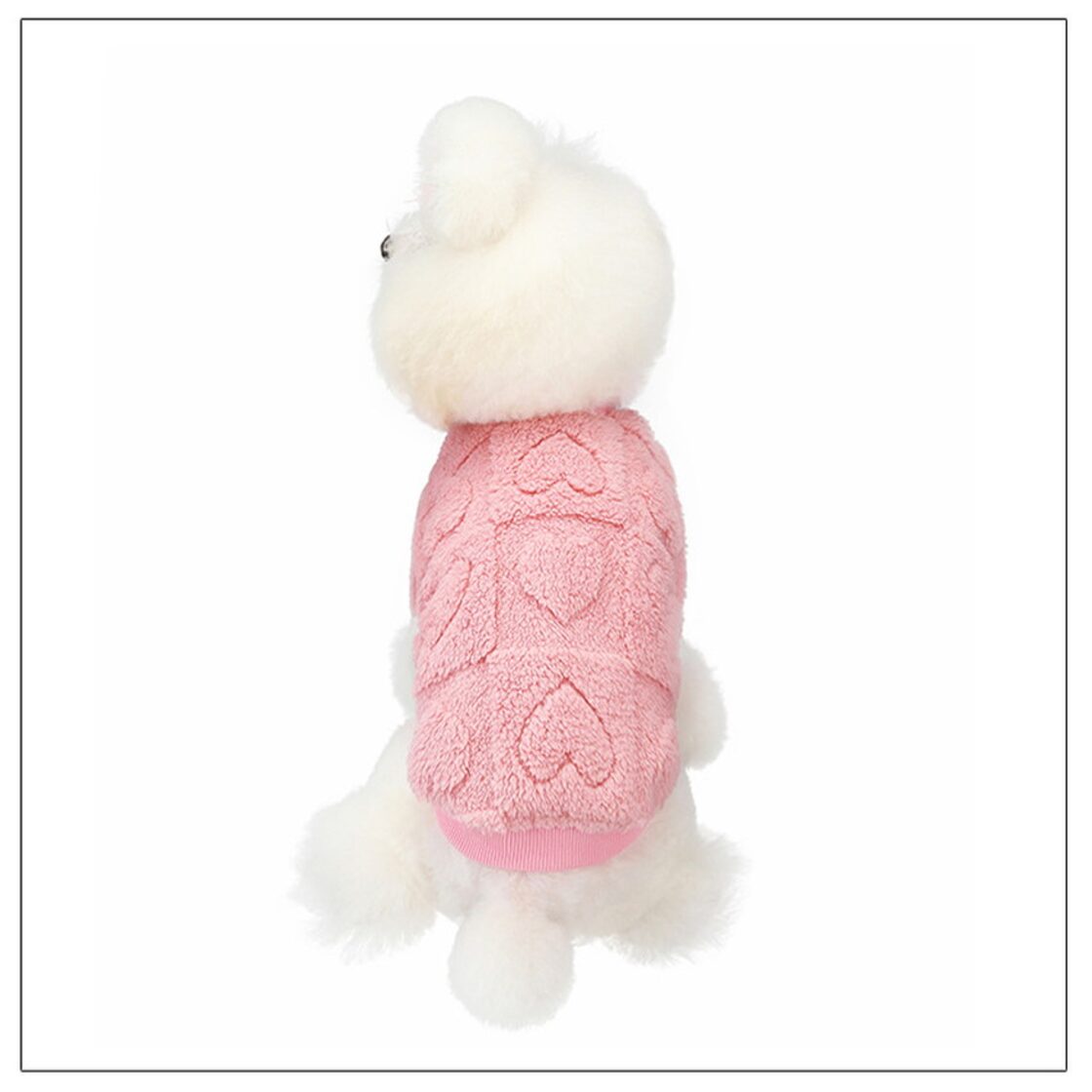 犬服ファッション通販 Little Dog ベース 小型犬服 ベスト ハート柄 