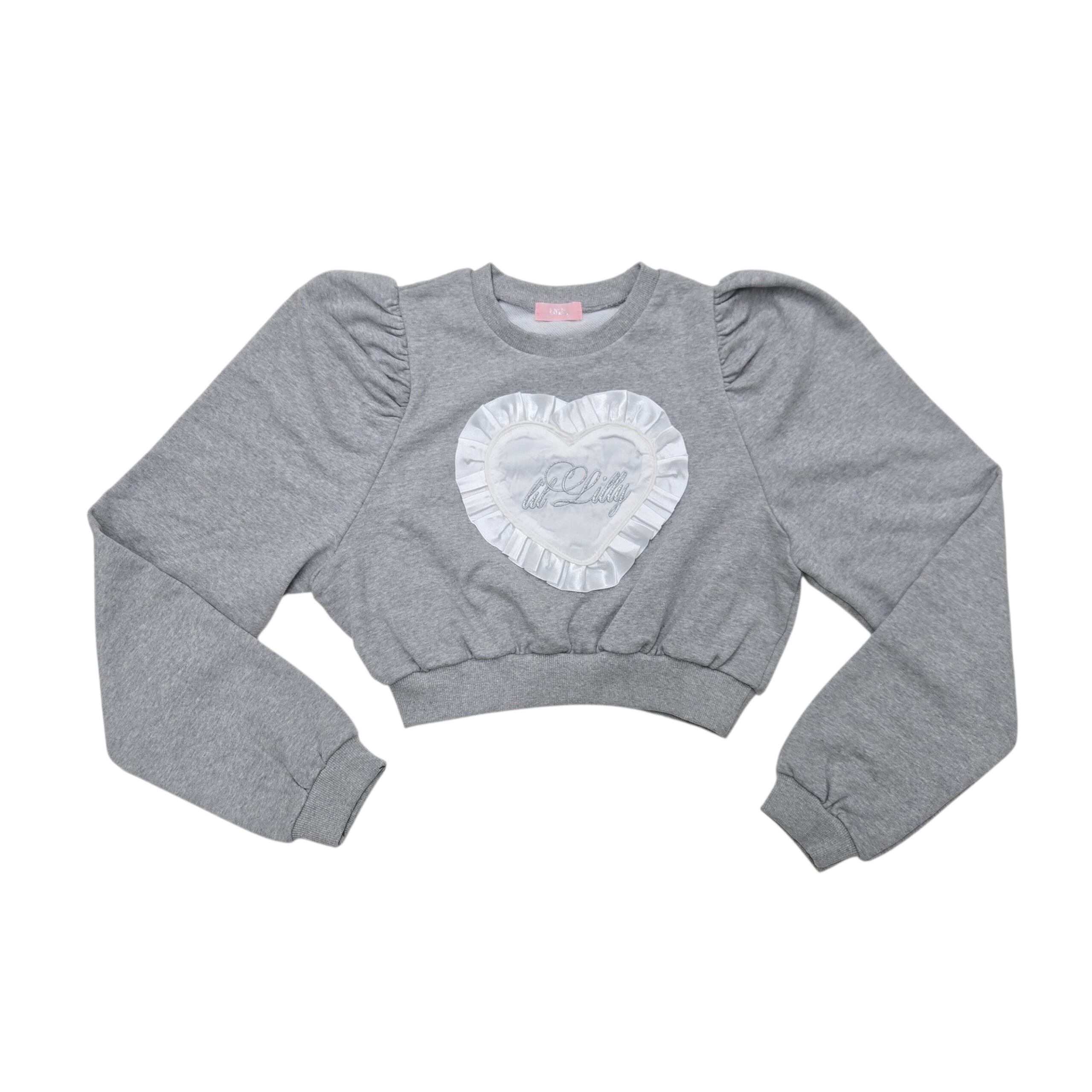 ハートフリルスウェットトップス | lilLilly official webstore