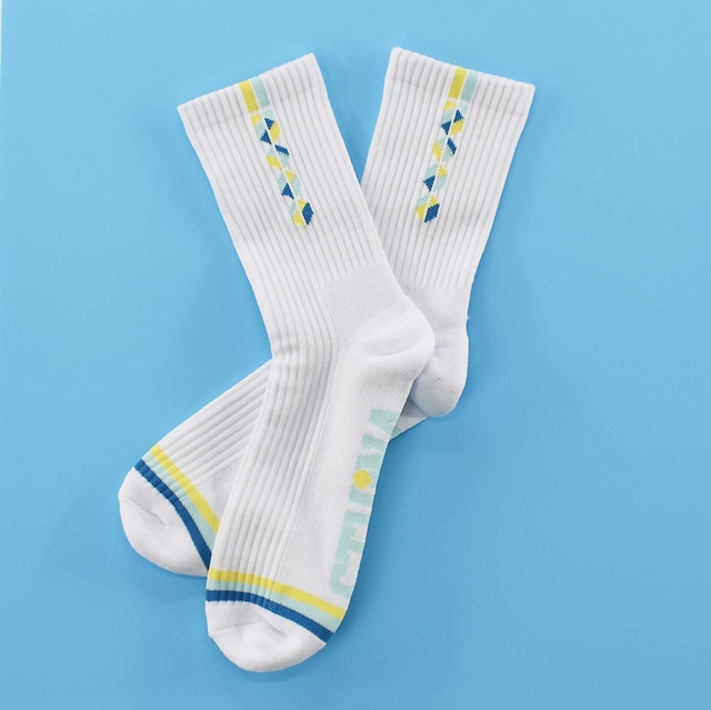 HEX SOCKS : White＊blue