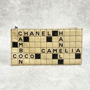 CHANEL シャネル チョコバー ポーチ ラム ベージュ 6002-202202