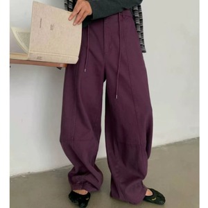 ドロストデザインワイドカーブパンツ　2litr05643