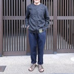 ASEEDONCLOUD アシードンクラウド HW ハンドベーカー collarless shirts linen black #211611