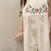 ［ baby･kids ］embroidery salopette