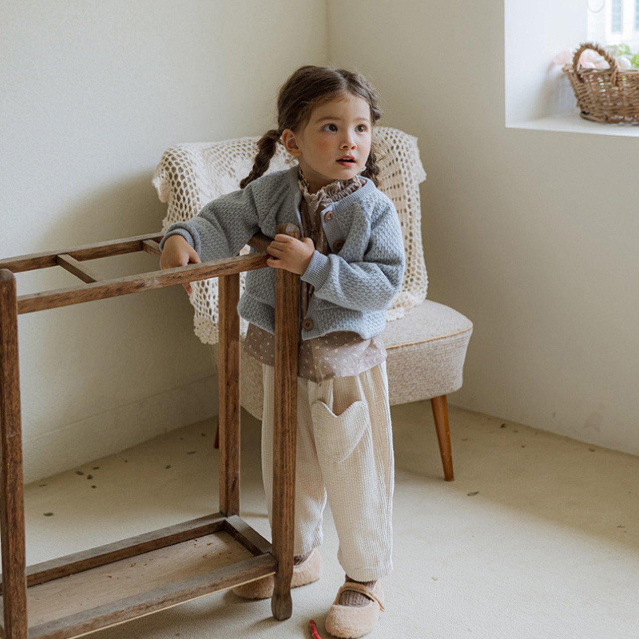 SALE韓国風ショート丈カーディガン