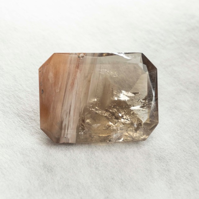 【HERMONY 】インクォーツ　ルース　ファセット　110ct　虹入り　天然石　