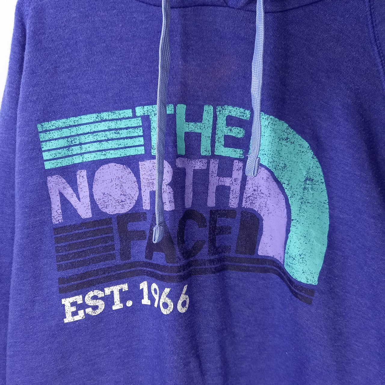 ノースフェイス　プルオーバーフーディー　パーカー　裏起毛　パープル　ビッグロゴM