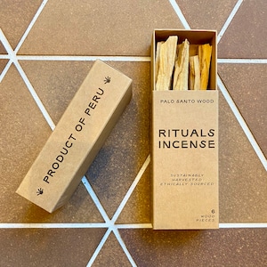 6 Palo Santo wood Sticks_RITUALS INCENSE