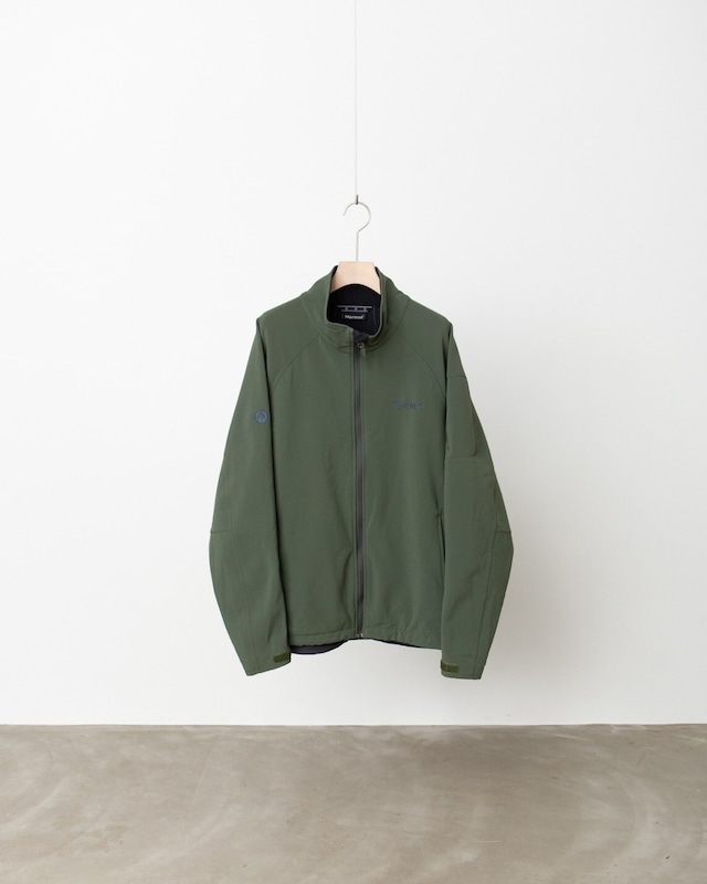 2000s “Marmot” soft shell nylon high neck zip up jacket