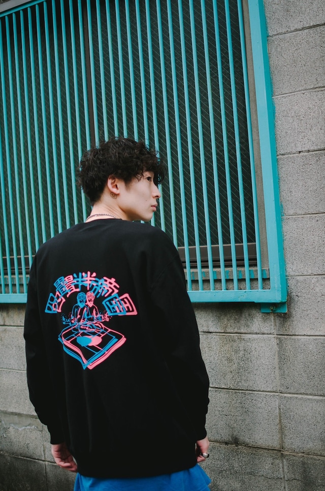 四畳半帝国 Sweat shirt-blurred   黒