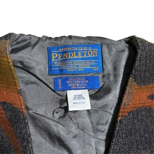 PENDLETON horse pattern rug vest