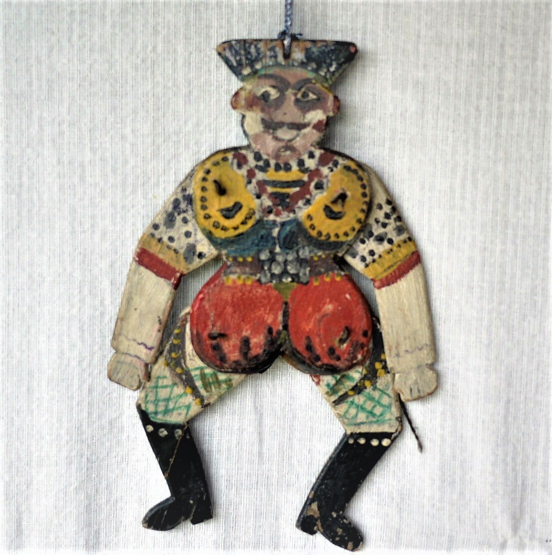 古いハンペルマン人形 道化 ジャンピングジャック ハンドメイド