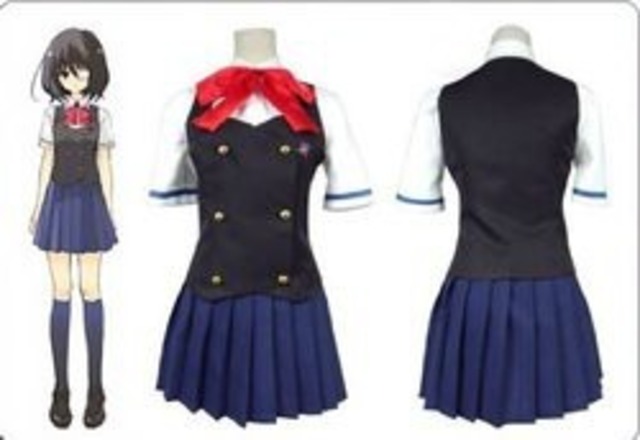 K5460 Another アナザー 夜見山北中学校 女子制服 見崎 鳴 赤沢 泉美 コスプレ衣装 Cosplay コスチューム ルガーノショップ