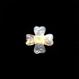 Translucent pastel flower ring