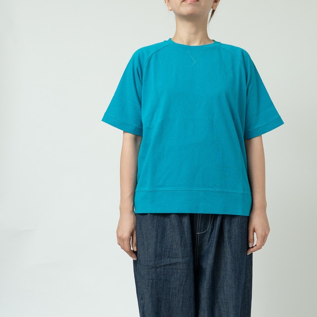 OE天竺 ガゼット付ラグランPO５分袖Tシャツ