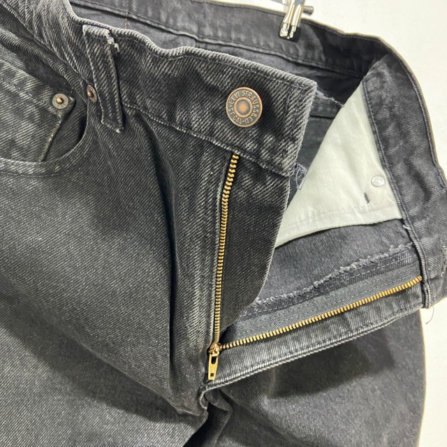 90s USA製 Levi's 560 ブラックデニムテーパードパンツ W33
