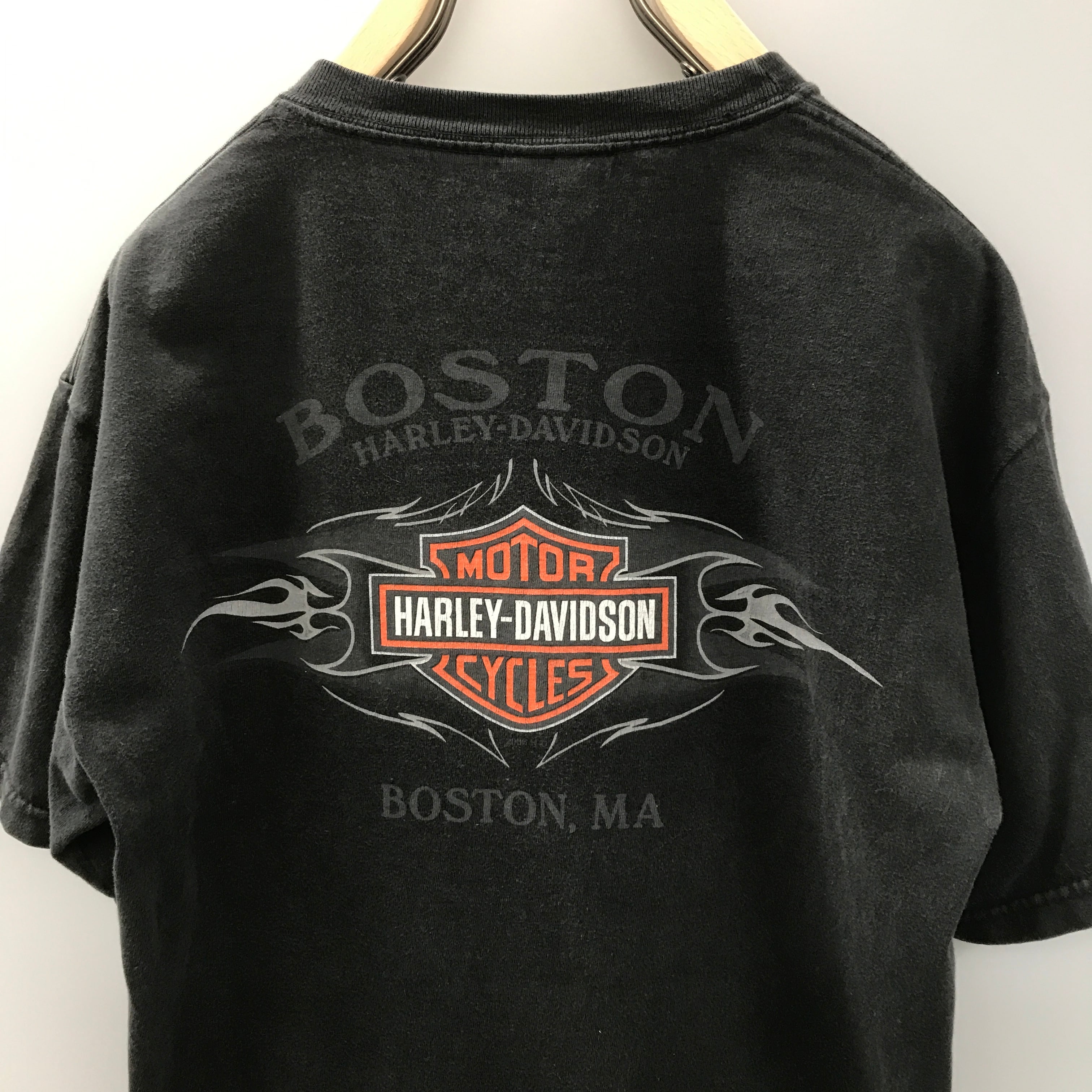 00年代 ハーレーダビッドソン 米国製 Ｔシャツ HARLEY-DAVIDSON BOSTON