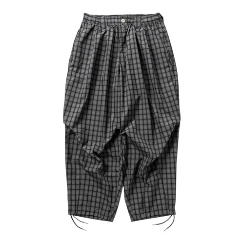 【TIGHTBOOTH】PLAID LIGHT BALLOON PANTS(Black)〈国内送料無料〉