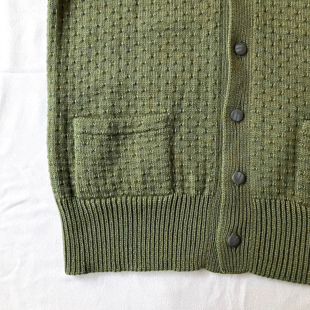 VINTAGE ヴィンテージ カーディガン ニット ミックス ウール 厚手