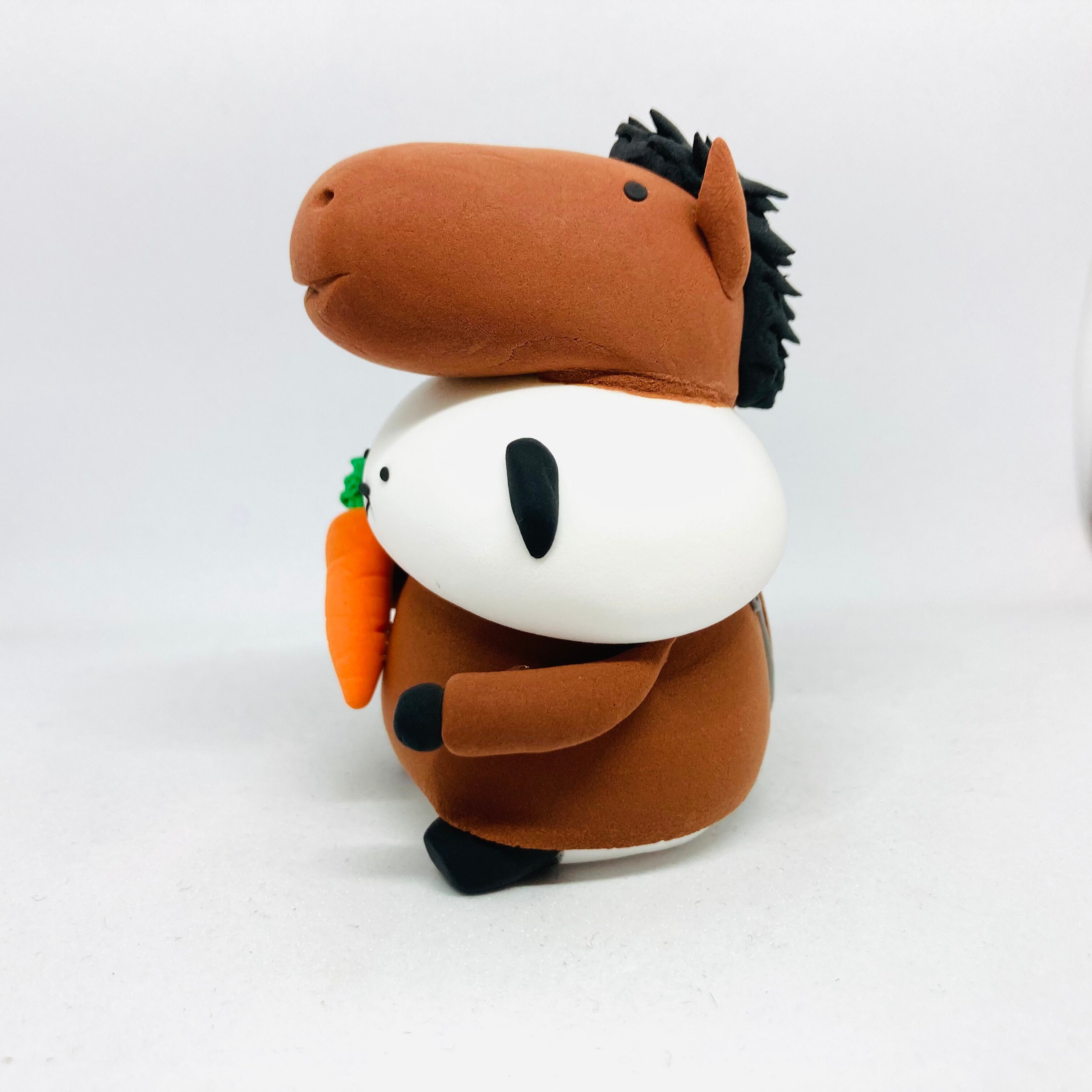 干支パンダ(うま) / 紙粘土 / カトコト