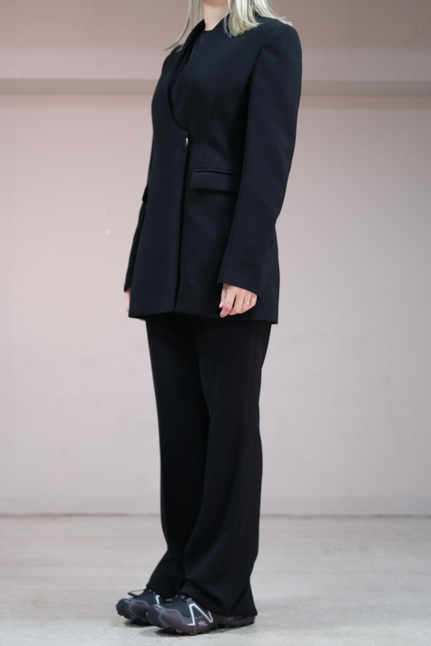 Mame Kurogouchi】Acetate Polyester High Waisted Center